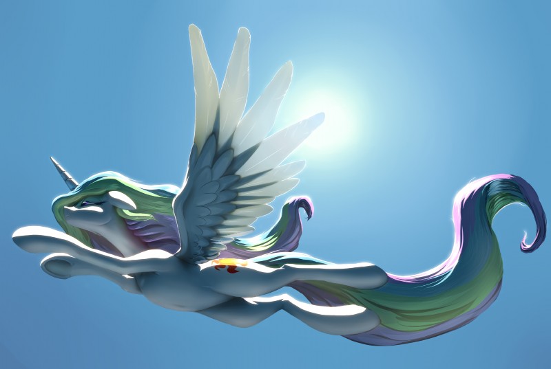 princess celestia (friendship is magic and etc) created by nadnerbd