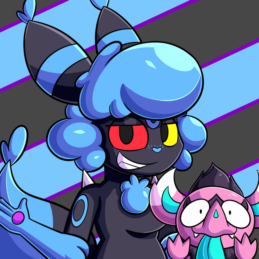 fan character and midnight umbreon (nintendo and etc) created by mintyspirit