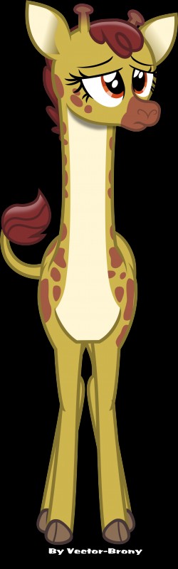 brown_eyes female feral horn ossicone solo vector vector-brony hasbro my_little_pony gina_(mlp) giraffe giraffid mammal 2017 absurd_res alpha_channel hi_res portrait