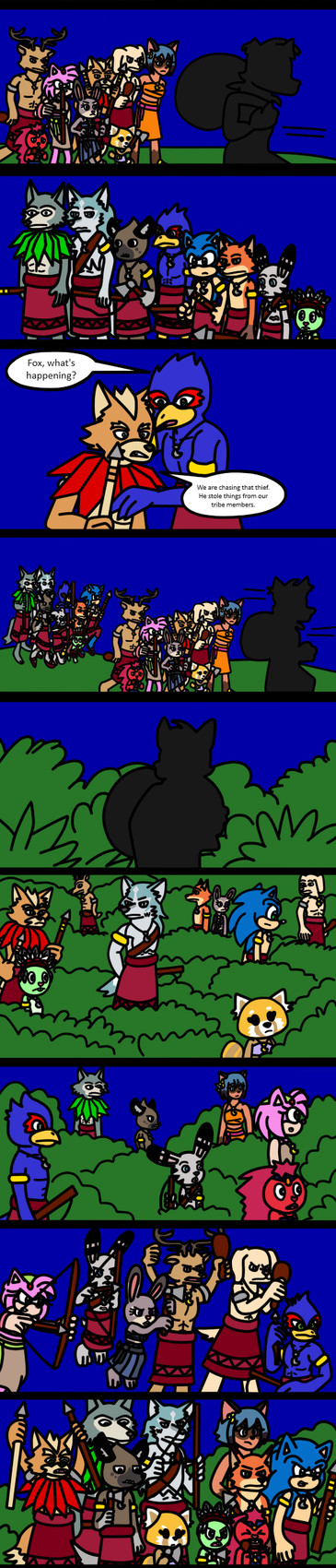 mr. wolf, legoshi, sonic the hedgehog, louis, michiru kagemori, and etc (sonic the hedgehog (series) and etc) created by ameth18 and sirinathehedgehog