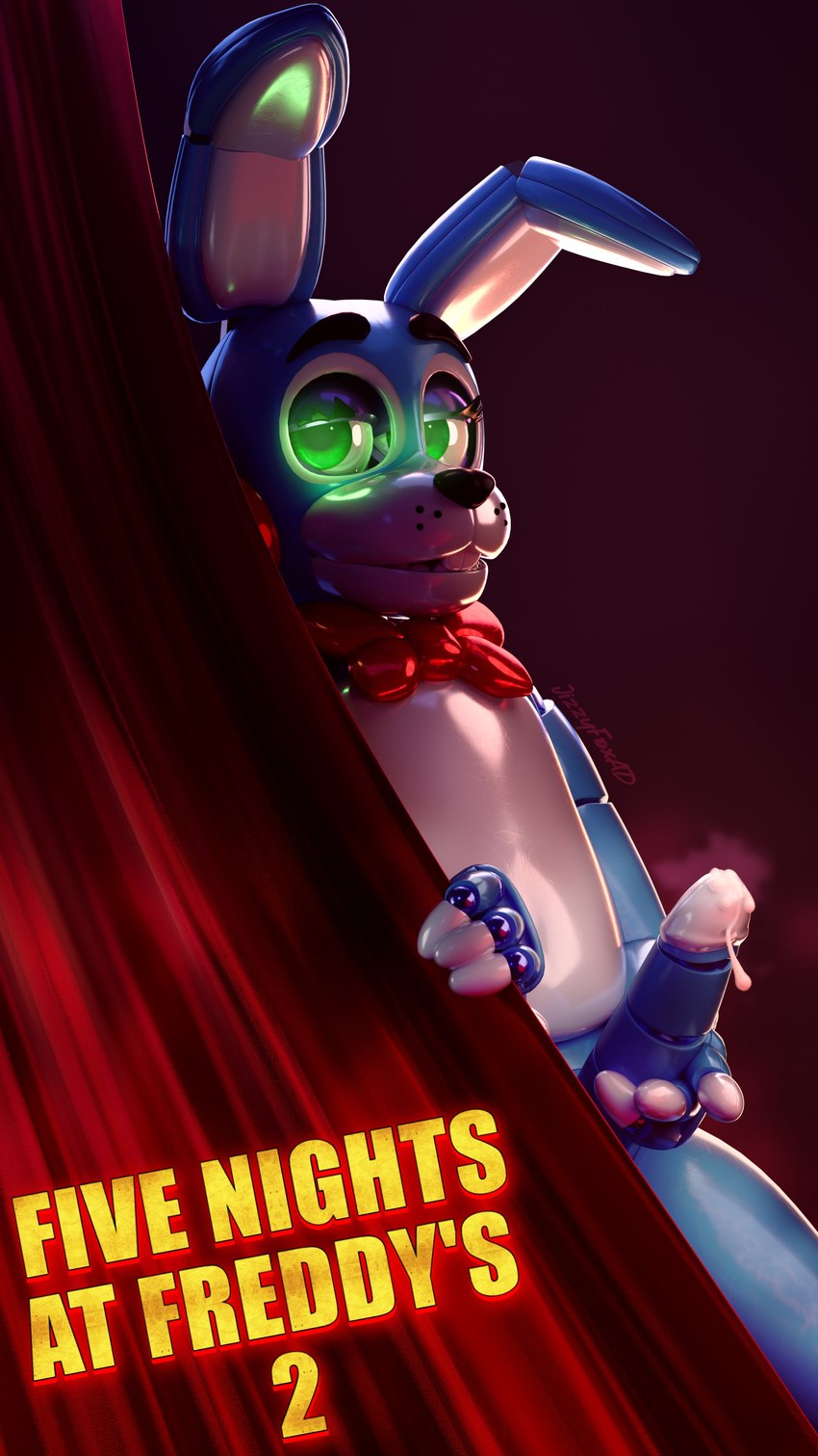 toy bonnie (five nights at freddy's 2 and etc) created by jizzyfox