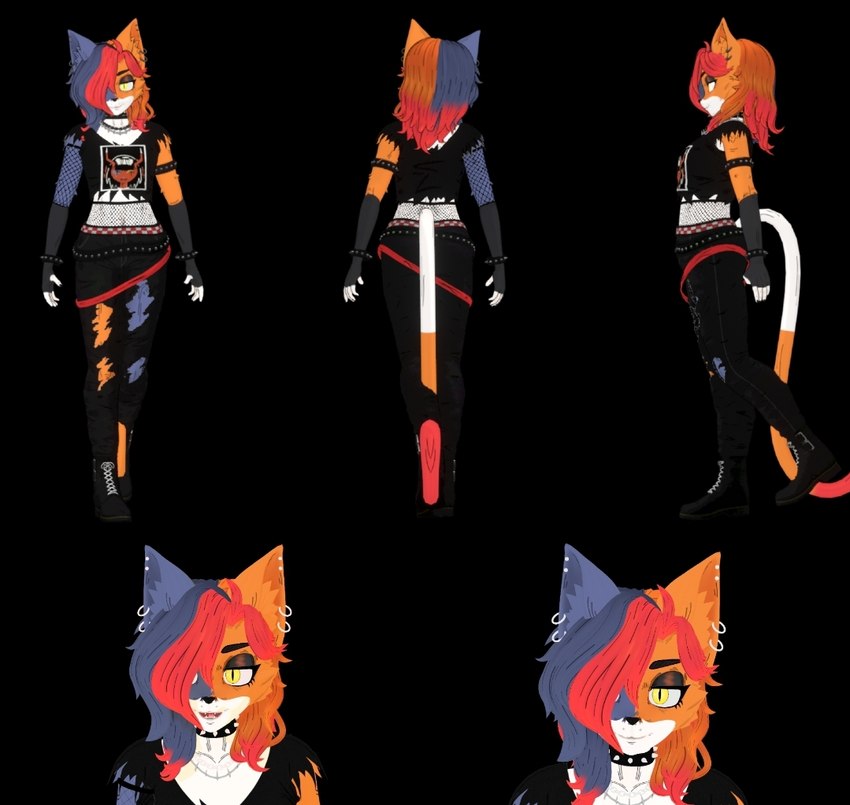 alternative_fashion anthro cali_d_calico female goth orginal punk rock solo anonymous_artist epic_games fortnite vrchat vtuber meow_skulls calico_cat domestic_cat felid feline felis mammal model_sheet