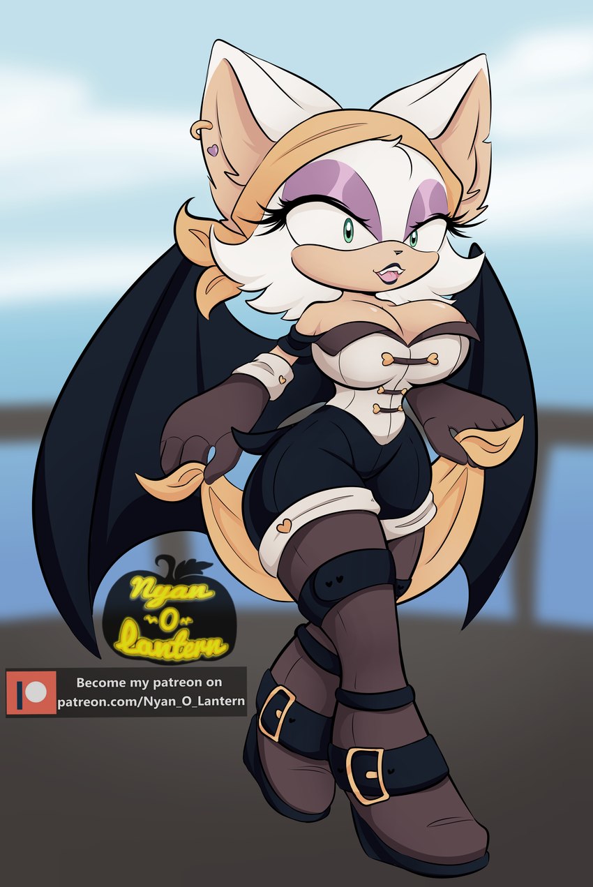 batten rouge and rouge the bat (sonic the hedgehog (series) and etc) created by nyan-o-lantern