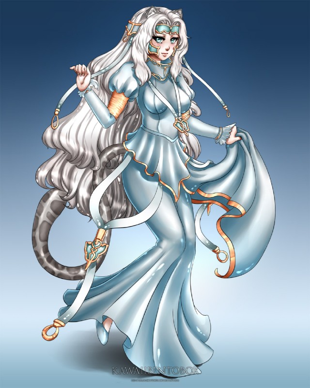 clothing dress female hair solo white_hair hotbento zaphara animal_humanoid cat_humanoid domestic_cat felid felid_humanoid feline feline_humanoid felis humanoid mammal mammal_humanoid 2013 4:5 hi_res