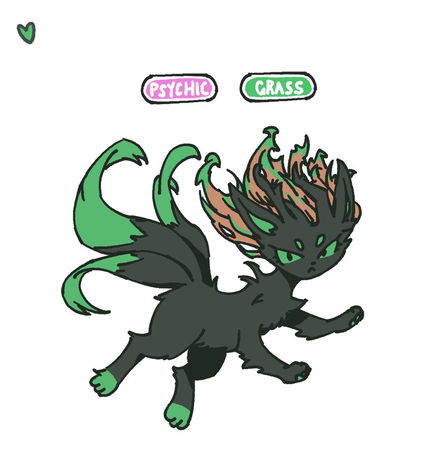 3_tails black_body black_fur female feral floating fur green_body green_eyes green_fur grumpy hovering multi_tail multicolored_tail plant plant_hair pseudo_hair psychic_powers roots solo tail telekinesis heartear18 fakemon nintendo one-punch_man one_(manga) pokemon tatsumaki domestic_cat elemental_creature felid feline felis flora_fauna mammal pokemon_(species) 2024 digital_media_(artwork) hi_res