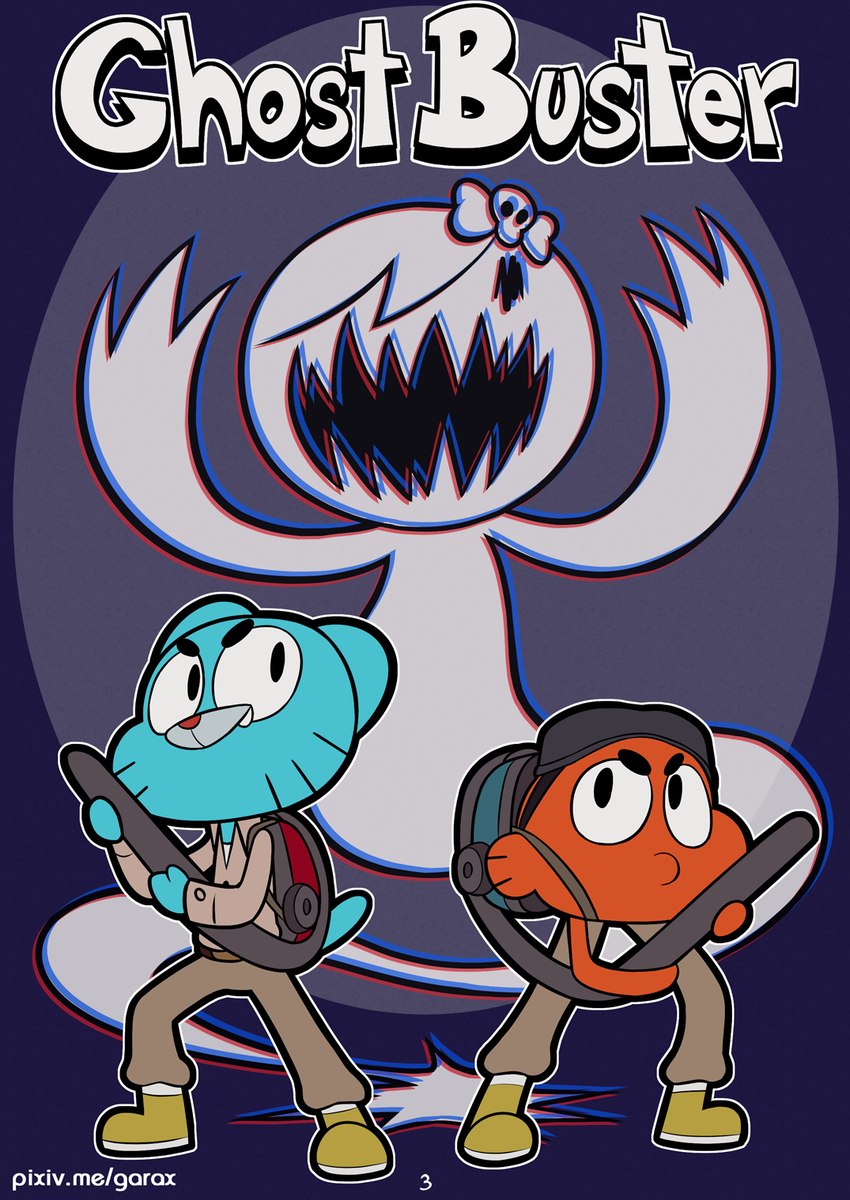 carrie krueger, darwin watterson, and gumball watterson (the amazing world of gumball and etc) created by garabatoz