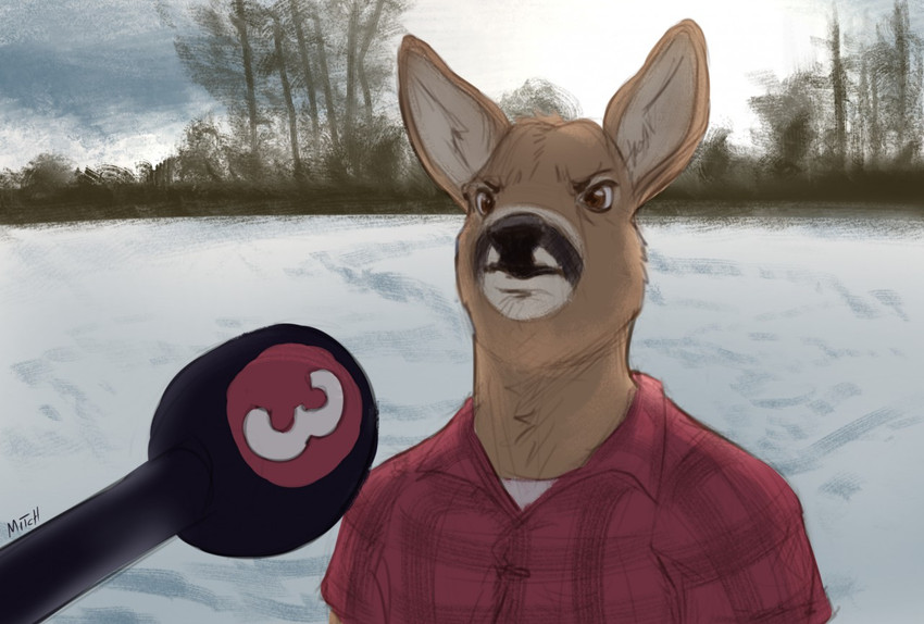 deer being interviewed and etc created by tuxedowolfo