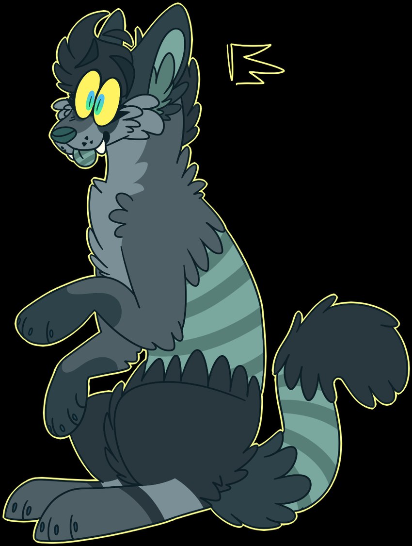 ambiguous_gender blue_eyes claws digitigrade eyebrows eyelashes fangs feral feral_with_hair fur gradient_eyes green_body green_eyes green_inner_ear green_inner_ear_fluff green_nose green_skin green_tongue grey_body grey_fur grey_hair hair inner_ear_fluff on_haunches outline paws simple_background sitting smile snout solo striped_body striped_skin stripes tail teeth tongue tongue_out transparent_background tuft whisker_spots yellow_outline yellow_sclera jaspering jasper_(jaspering) alaskan_malamute alligator alligatorid american_alligator canid canine canis crocodilian domestic_dog german_shepherd herding_dog hybrid mammal nordic_sled_dog pastoral_dog reptile scalie spitz 2017 alpha_channel digital_drawing_(artwork) digital_media_(artwork) flat_colors full-length_portrait hi_res portrait nonbinary_(lore) trans_(lore) trans_man_(lore)