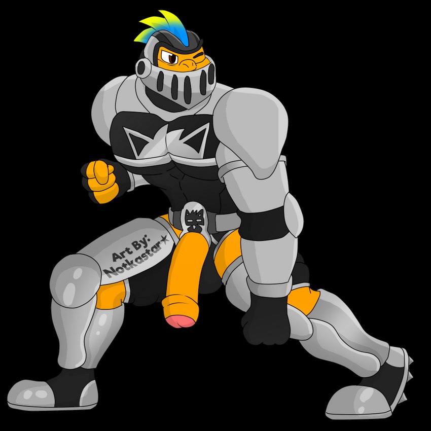 accessory anthro armor balls boots casual_exposure cleats clothing cock_ring cuisse emblem faceplate fingerless_gloves fist footwear foreskin genitals gloves gorget greaves hair handwear headgear helmet humanoid_genitalia humanoid_penis jewelry knee_pads male partially_retracted_foreskin penis penis_accessory penis_jewelry pose rerebrace shoes simple_background solo spaulder spiked_clothing spiked_footwear spiked_shoes spikes transparent_background vambrace visor conditional_dnp notkastar mario_bros nintendo zatch_(notkastar) chargin'_chuck koopa scalie 1:1 alpha_channel full-length_portrait portrait