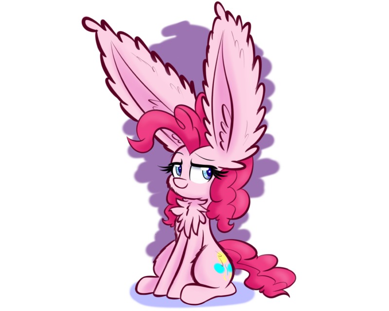 big_ears blue_eyes cutie_mark female feral fur hair looking_at_viewer pink_body pink_fur pink_hair quadruped simple_background smile solo white_background heir-of-rick friendship_is_magic hasbro my_little_pony pinkie_pie_(mlp) earth_pony equid equine horse mammal pony 2016 5:4 hi_res