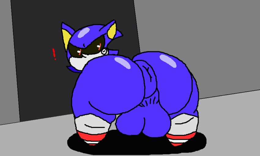 anus backsack balls big_balls big_butt butt butt_focus genitals looking_back machine male puffy_anus red_eyes shitpost solo nxyitn sega sonic_the_hedgehog_(series) metal_sonic robot meme