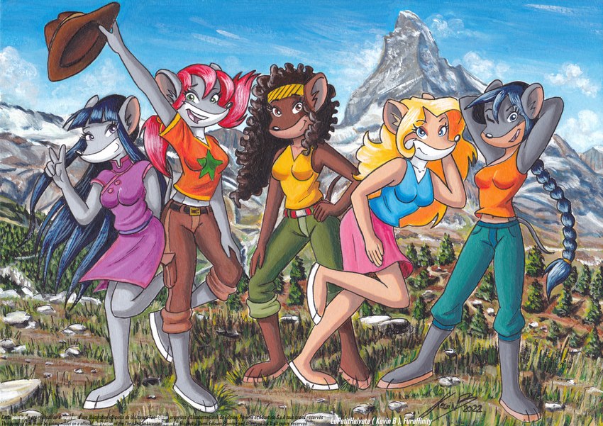 colette, paulina, pamela, violet, nicky, and etc (geronimo stilton (series) and etc) created by leptitsuisse1912 (lepetithelvete)