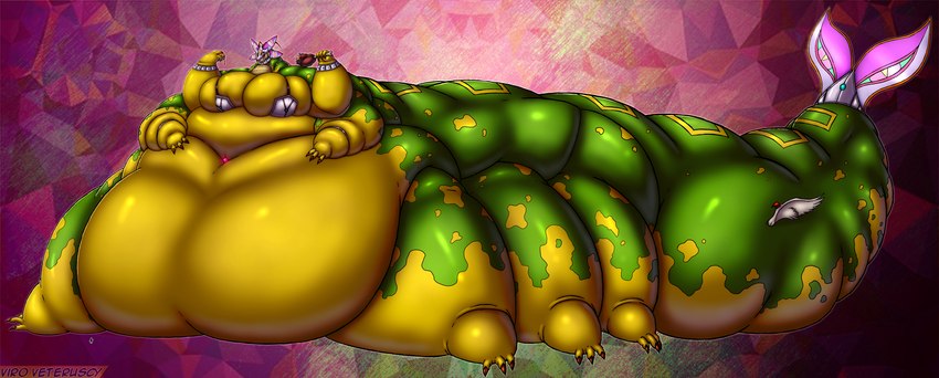 anthro belly belly_gem big_belly big_breasts bodily_fluids breasts eating female food gem glowing glowing_eyes huge_breasts meat morbidly_obese morbidly_obese_anthro morbidly_obese_female multi_arm multi_limb obese obese_anthro obese_female open_mouth overweight overweight_anthro overweight_female saliva solo yellow_eyes viroveteruscy world_gates yor'jedath deity 2022 absurd_res digital_media_(artwork) hi_res