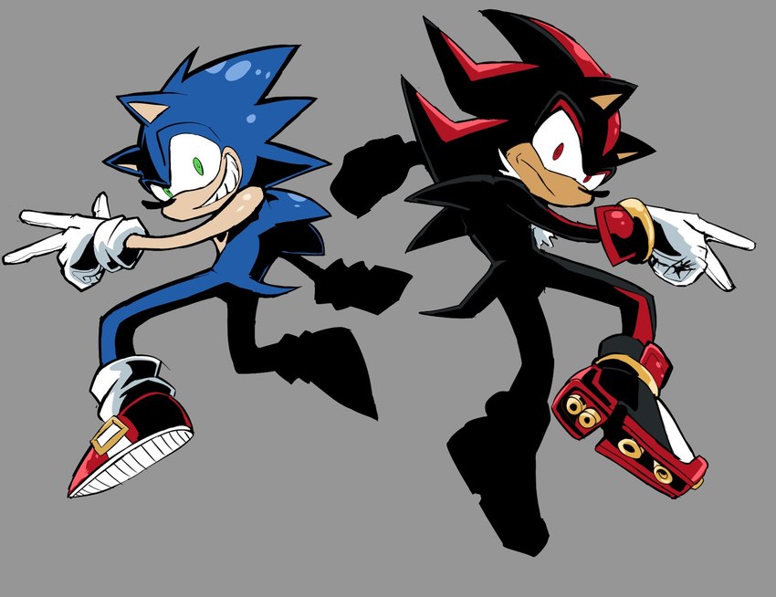 shadow the hedgehog and sonic the hedgehog (sonic the hedgehog (series) and etc) created by deputy rust