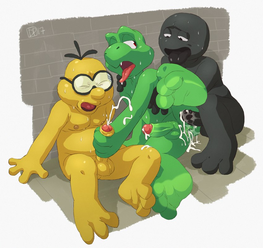 braskling group handjob male male/male mutual_masturbation penile sex trio donkeypunch mario_bros nintendo brask_vovik ket_ralus_(character) koopa lakitu nerond scalie tortavi hi_res