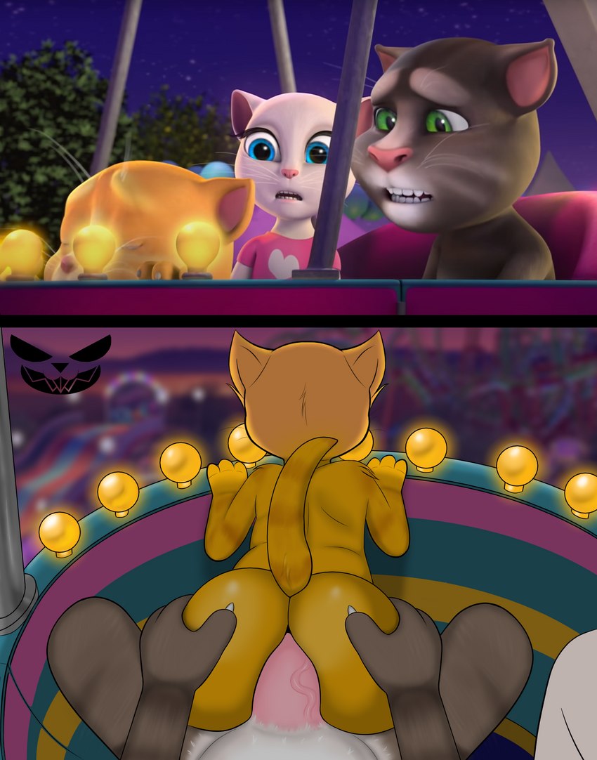 adult_on_young age_difference amusement_ride anal anthro being_watched bent_over blue_eyes blurred_background butt butt_grab eyes_closed ferris_wheel first_person_view from_behind_position fur genitals green_eyes grey_body grey_fur group hand_on_butt lights looking_at_another looking_pleasured male male/male multicolored_body multicolored_fur penetrating_pov penetration penis public public_sex raised_tail screencap sex shocked tail trio two_tone_body two_tone_fur uncle_penetrating_nephew vein veiny_penis voyeur white_body white_fur yellow_body yellow_fur young young_anthro younger_penetrated pepperbunny talking_tom_and_friends talking_angela talking_ginger talking_tom felid feline mammal hi_res watermark incest_(lore) nephew_(lore) uncle_(lore) uncle_and_nephew_(lore)