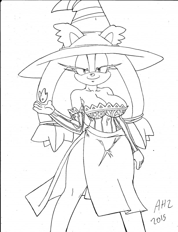 anthro big_breasts breasts cleavage clothed clothing female looking_at_viewer smile solo superbunnygt dragon's_crown sega sonic_boom sonic_the_hedgehog_(series) vanillaware sticks_the_jungle_badger badger mammal mustelid musteline 2015 absurd_res crossover hi_res monochrome pen_(artwork) traditional_media_(artwork)