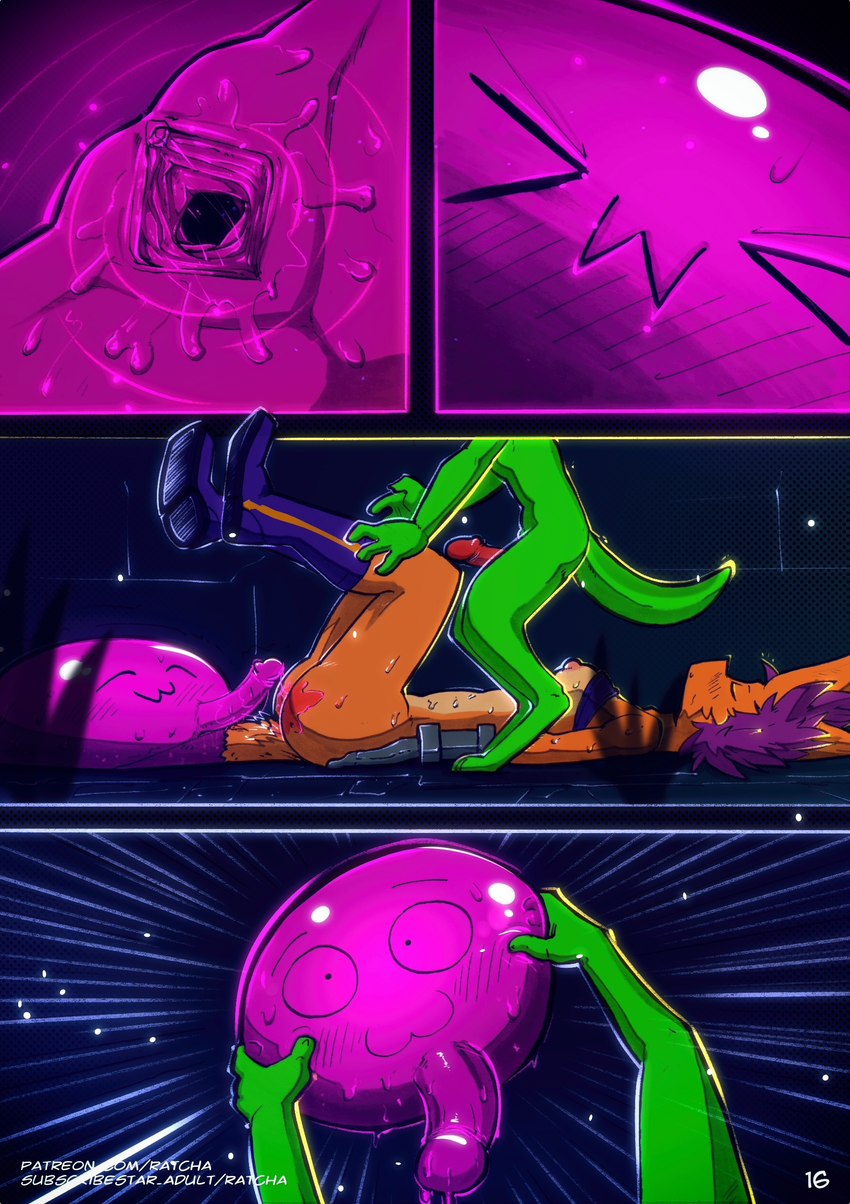 4_fingers :3 >_< >w< ^w^ anthro areola boots breasts clothing digitigrade eyes_closed female fingers footwear genitals hair humanoid_genitalia humanoid_penis male nipples owo penetration penis purple_hair pussy shoes slime spread_pussy spreading text translucent vaginal vaginal_penetration ratcha the_adventures_of_kincaid kincaid canid canine canis kobold lizard mammal reptile scalie wolf 2021 absurd_res comic digital_media_(artwork) hi_res