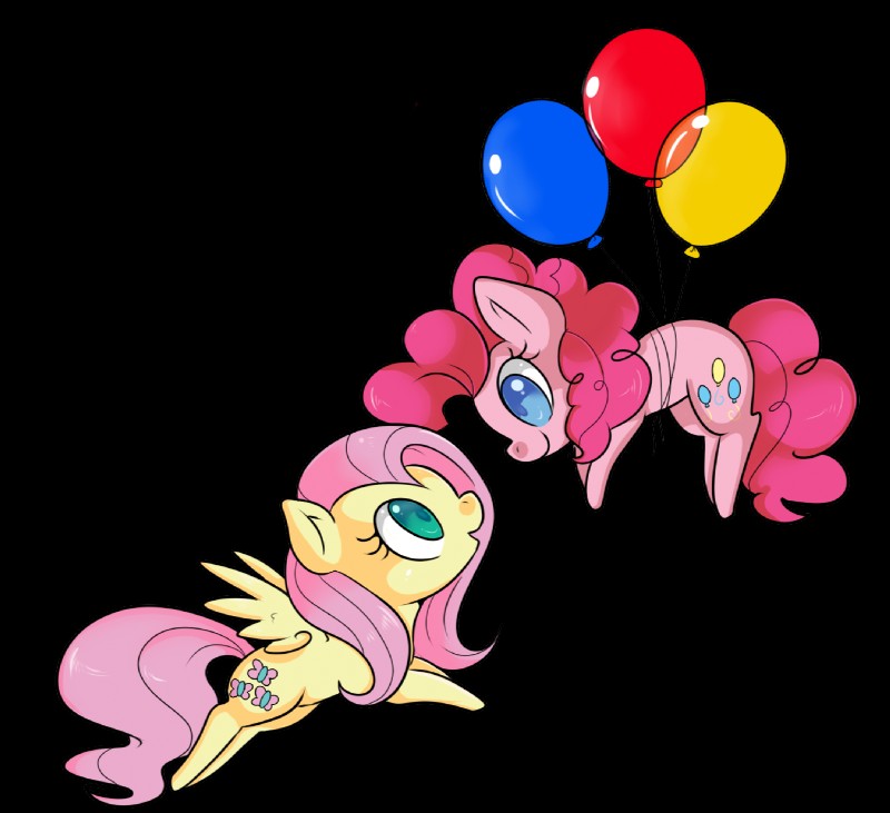 attached_to_balloon balloon balloon_support blue_eyes cutie_mark duo eye_contact feathered_wings feathers female feral flying fur green_eyes hair hanging_from_balloon inflatable inflatable_support levitation looking_at_another pink_body pink_fur pink_hair quadruped simple_background tail transparent_background wings yellow_body yellow_feathers yellow_fur lustrous-dreams friendship_is_magic hasbro my_little_pony mythology fluttershy_(mlp) pinkie_pie_(mlp) earth_pony equid equine horse mammal mythological_creature mythological_equine pegasus pony 2012 alpha_channel hi_res