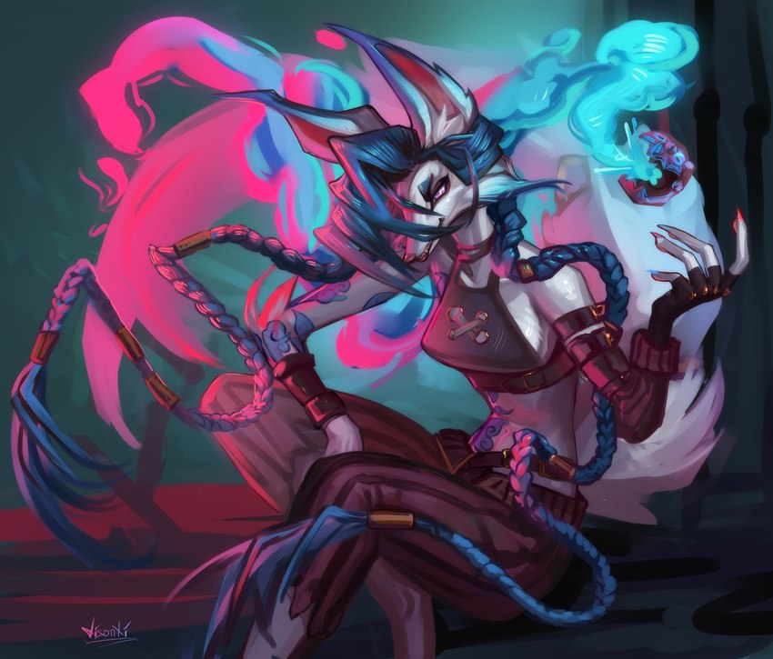 jinx (arcane (tv series) and etc) created by disonti