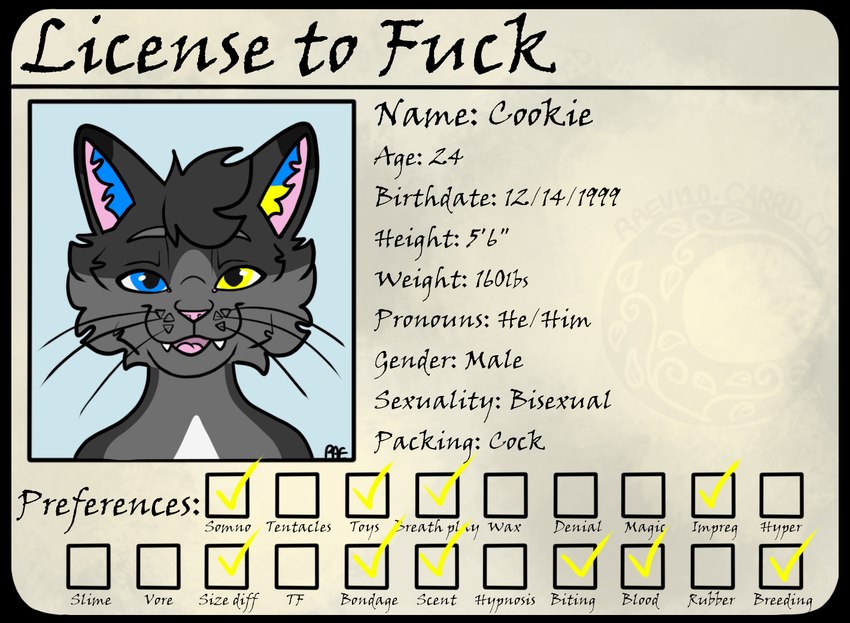 cookie (license info) created by raevi10