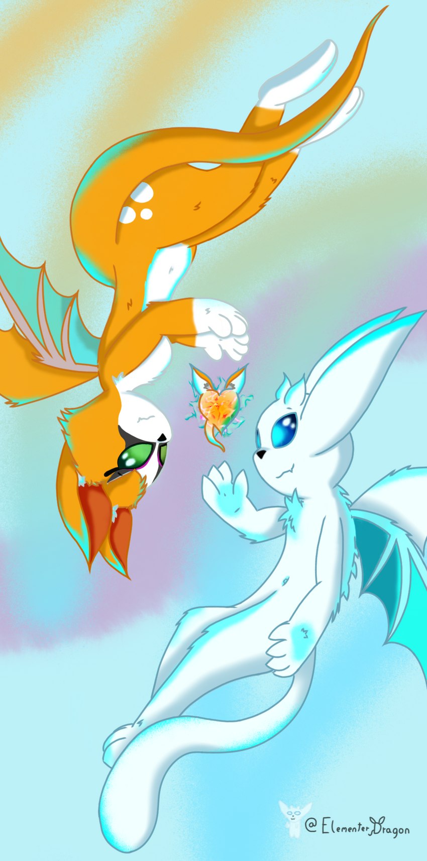 anthro duo female fur hearth love magic male male/female orange_body paws romantic romantic_couple spikes tail white_body wings elementer elementerdragon dust:_an_elysian_tail elysium_dragons mythology fidget_(elysian_tail) bat dragon mammal mythological_creature mythological_scalie nimbat scalie spirit digital_media_(artwork) hi_res