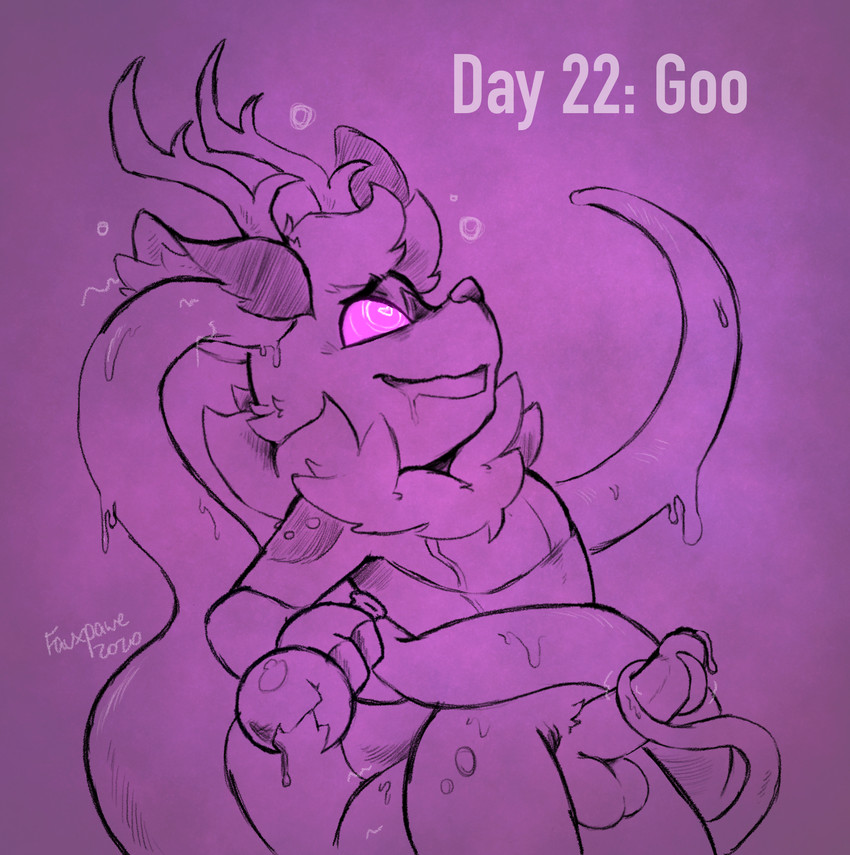 anthro antlers balls bodily_fluids brainwashing ear_penetration erection foreskin fur genital_fluids genitals horn male nude open_mouth penetration penis pink_eyes precum purple_background simple_background smile solo tentacle_in_ear tentacle_penetration tentacles vial fauxpawe hypnovember brandon_the_deer deer goo_creature mammal 2020 digital_drawing_(artwork) digital_media_(artwork) hi_res