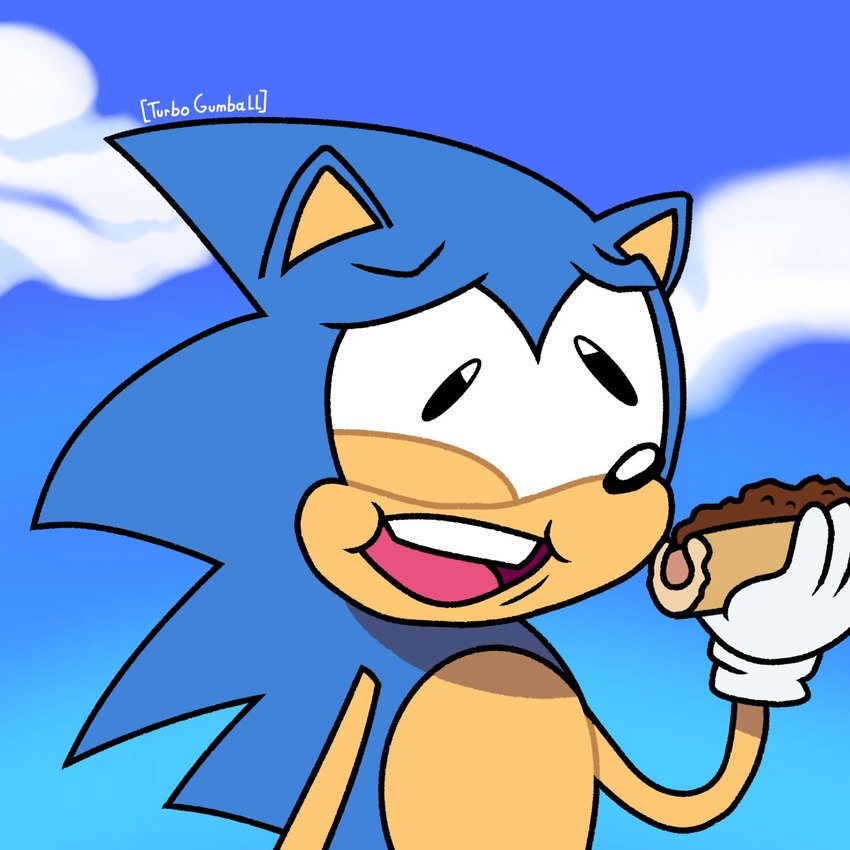 blue_body blue_fur chilli_dog cloud cross-eyed food funny_face fur holding_food holding_object open_mouth sky turbo_gumball cartoon_network classic_sonic_(universe) sega sonic_the_hedgehog_(series) classic_sonic sonic_the_hedgehog eulipotyphlan hedgehog mammal 1:1 2022 artist_name hi_res meme