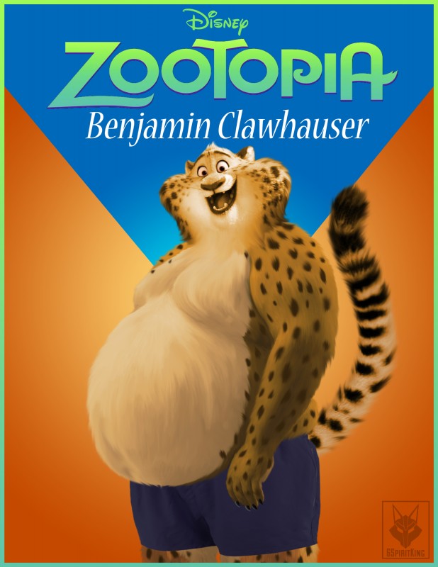 benjamin clawhauser (zootopia and etc) created by 6spiritking and third-party edit