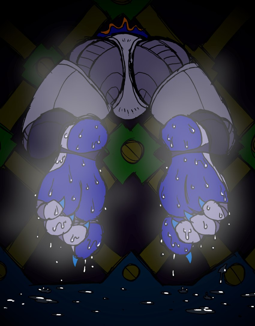 bodily_fluids excessive_sweat feet foot_fetish foot_focus machine male smelly smelly_feet solo sweat sweaty_feet through_wall wootmaster five_nights_at_freddy's five_nights_at_freddy's_2 scottgames steel_wool_studios daycare_attendant_(fnaf) moon_(fnaf) animatronic robot hi_res