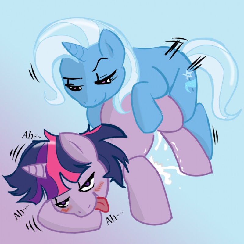 trixie and twilight sparkle (friendship is magic and etc) created by megasweet