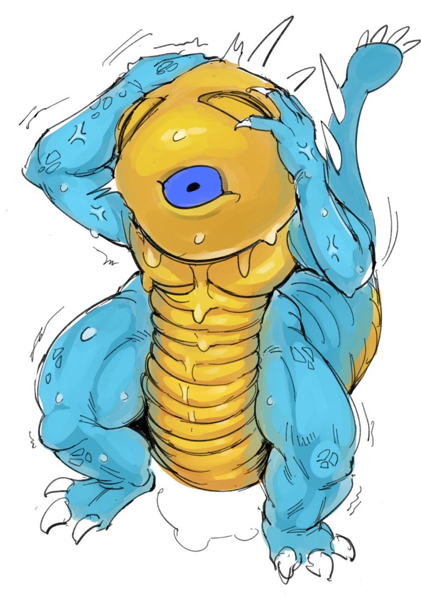 3_toes asphyxiation blue_body blue_scales bodily_fluids dripping duo feet head_in_mouth male multicolored_body multicolored_scales orange_body parasite pecs saliva saliva_drip scales soft_vore standing tail teeth toes two_tone_body two_tone_scales vore gyu_hydrogen king_of_the_monsters king_of_the_monsters_2 snk eiffelyte super_geon alien kaiju monster scalie digital_media_(artwork) hi_res