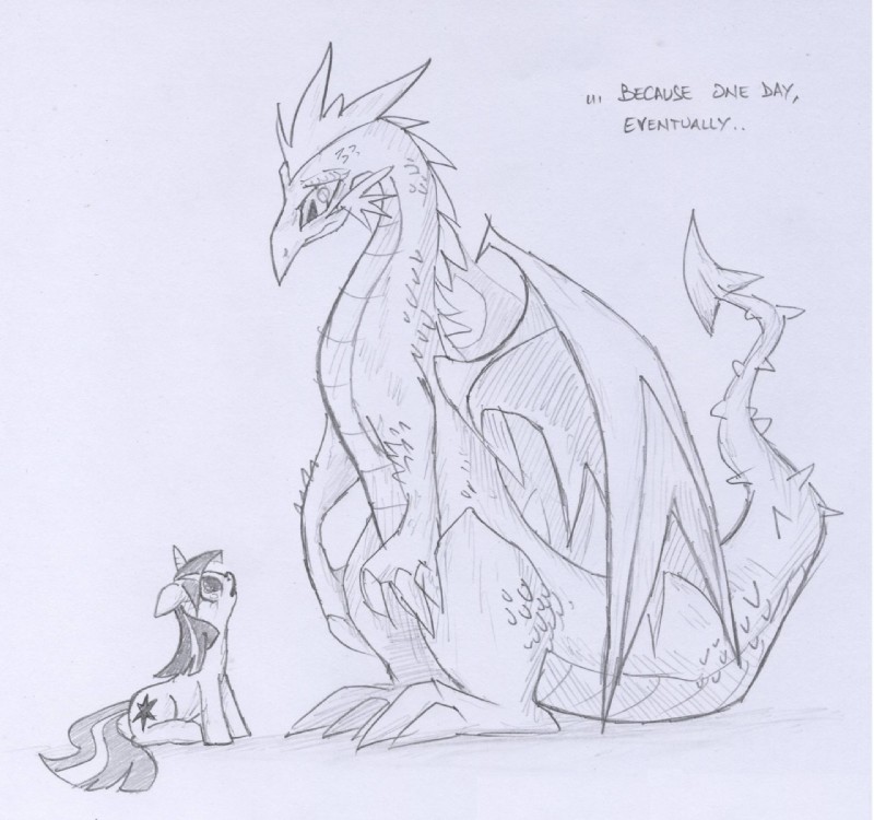 spike and twilight sparkle (friendship is magic and etc) created by skutchi