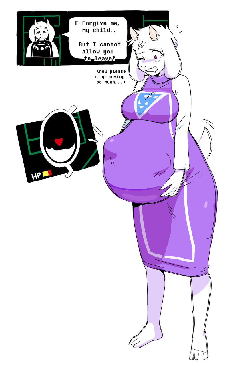 toriel (undertale (series) and etc) created by lewdlemage