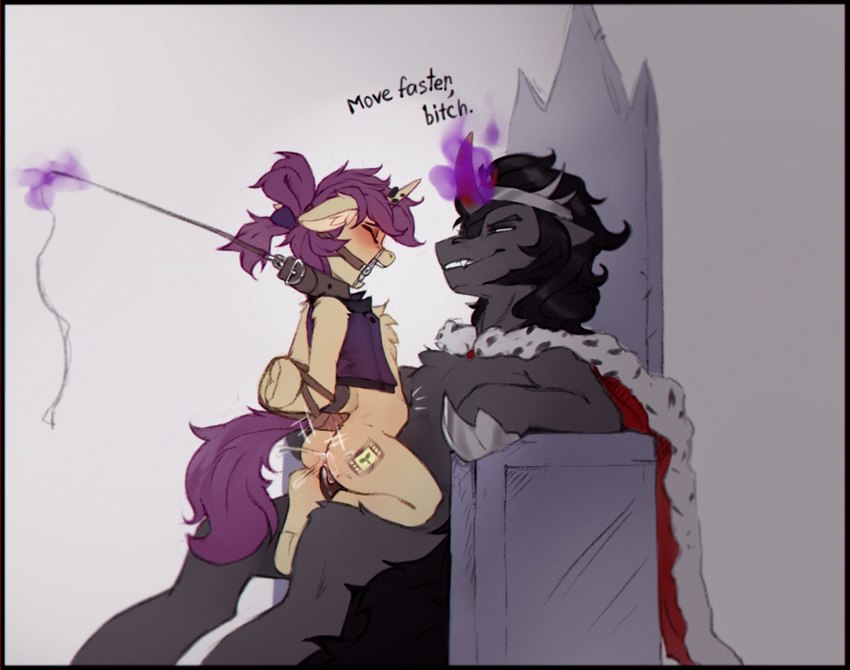 fan character, king sombra, and lavrushka (friendship is magic and etc) created by baramx