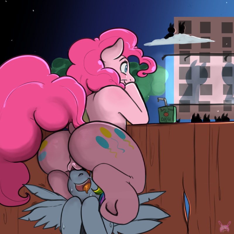 pinkie pie and rainbow dash (friendship is magic and etc) created by geeflakes