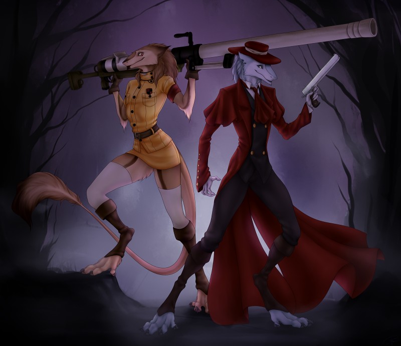 alucard and seras victoria (hellsing) created by charlottechambers