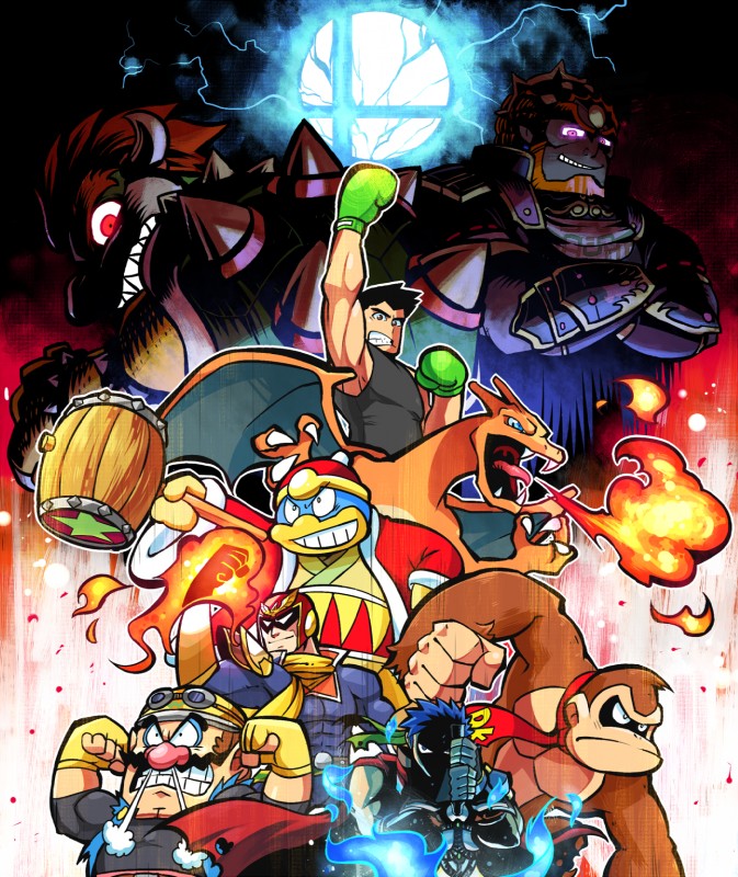 donkey kong, ike, captain falcon, king dedede, little mac, and etc (fire emblem radiant dawn and etc) created by rariatoo