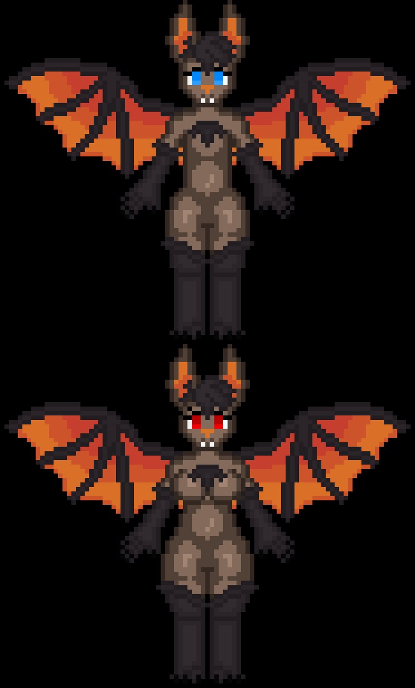 anthro breasts chest_tuft claws female male nude phantoms_curse tuft wings lunalyst bat mammal alpha_channel hi_res