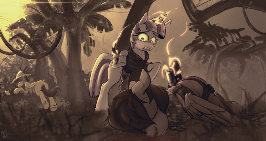 daring do, paper trail, and twilight velvet (friendship is magic and etc) created by amazin-arts