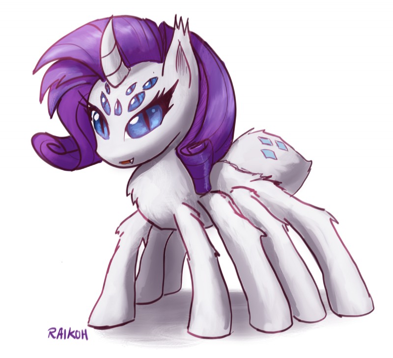 rarity (friendship is magic and etc) created by raikoh-illust