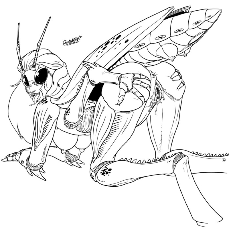 2_pussies alternate_species antennae_(anatomy) anthro anus arthropod_abdomen arthropod_abdomen_genitalia arthropod_abdomen_pussy arthropod_abdomen_teats big_breasts biped bodily_fluids breasts breasts_and_teats butt butt_grab female genital_fluids genitals hair hand_on_butt looking_at_viewer looking_back looking_back_at_viewer masturbation multi_arm multi_breast multi_genitalia multi_limb multi_pussy nipples non-mammal_breasts nude nude_anthro nude_female open_mouth open_smile presenting presenting_anus presenting_hindquarters presenting_pussy pussy rear_view red_hair simple_background smile smiling_at_viewer solo spikes spread_butt spreading tail_breasts teats tongue tongue_out vaginal_fluids white_background wings doomington totally_spies! sam_(totally_spies!) samantha_simpson arthropod grasshopper insect orthopterid 1:1 2014 monochrome