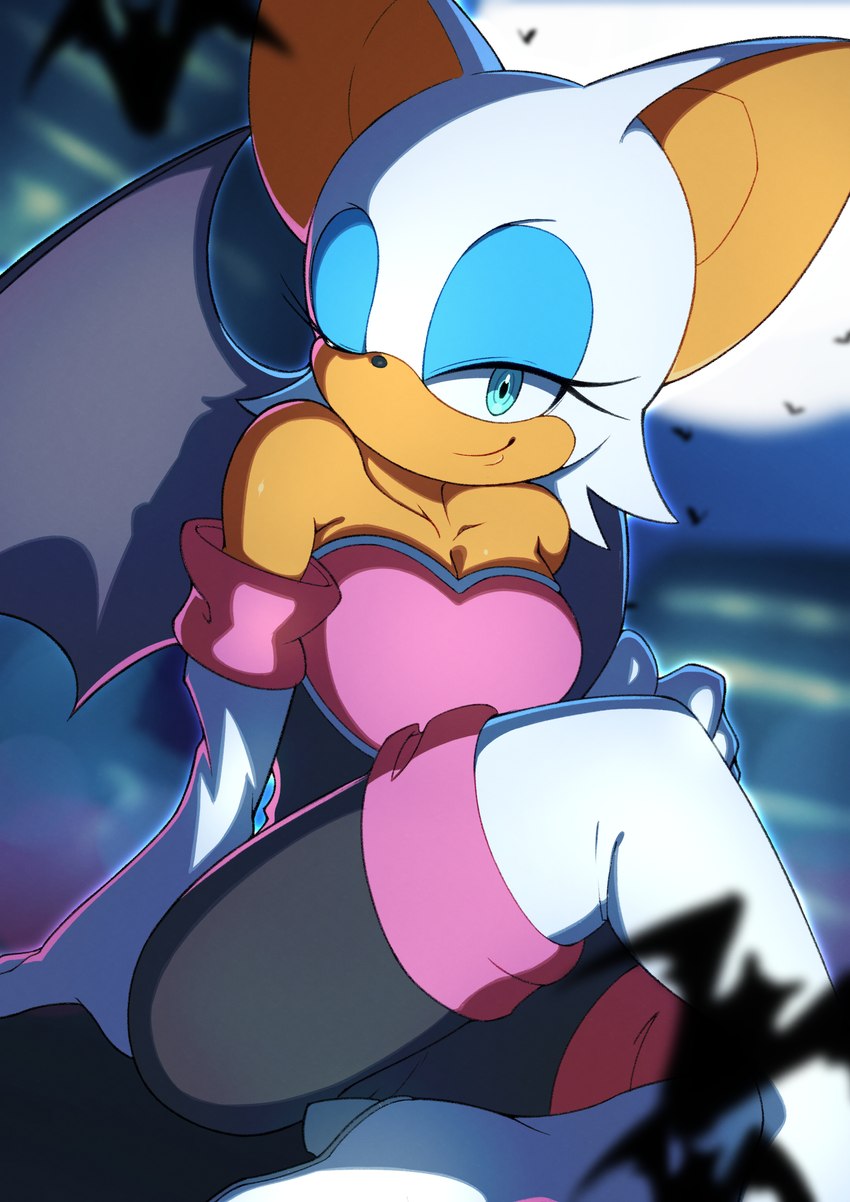 rouge the bat (sonic the hedgehog (series) and etc) created by sasaki sue