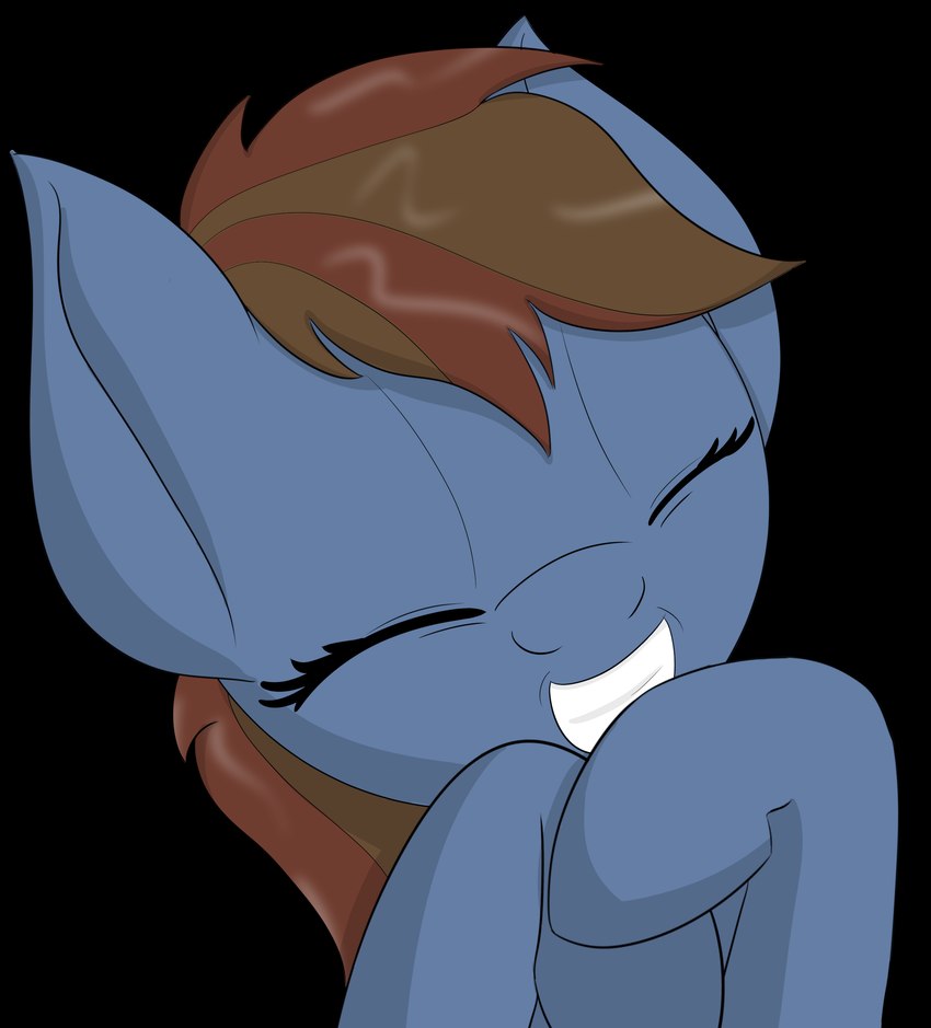 blue_body blue_fur brown_mane eyelashes eyes_closed female female_feral feral fur hooves light mane multicolored_mane pose simple_background solo toothy_smile transparent_background two_tone_mane unguligrade datapony hasbro my_little_pony data_pony_(datapony) fan_character earth_pony equid equine horse mammal pony 2017 absurd_res alpha_channel bust_portrait digital_drawing_(artwork) digital_media_(artwork) english_description hi_res lighting portrait shaded simple_shading