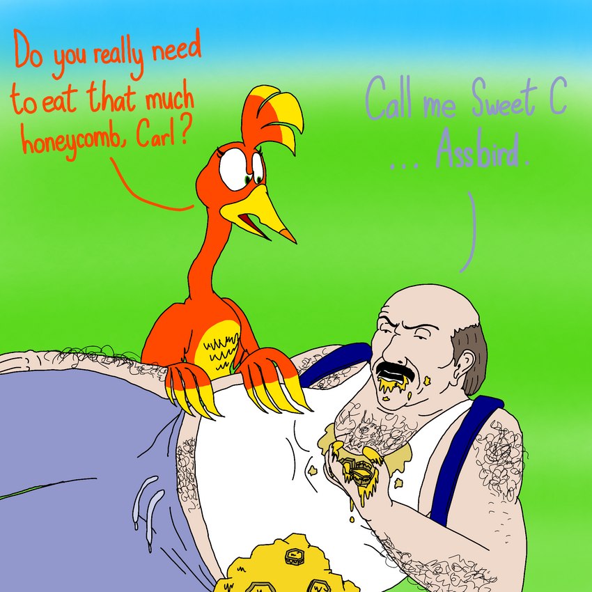 carl brutananadilewski and kazooie (aqua teen hunger force and etc) created by kama and hallie