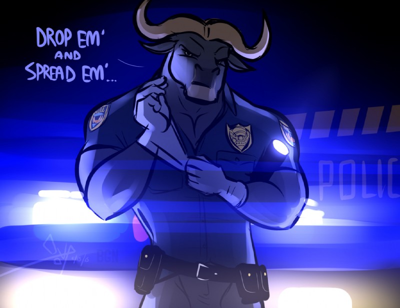 chief bogo (zootopia and etc) created by bgn