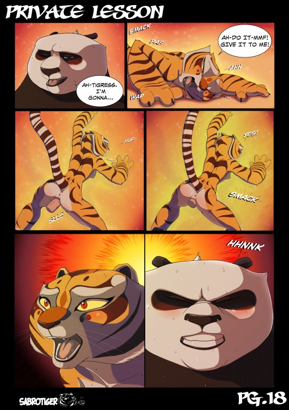 master po ping and master tigress (kung fu panda and etc) created by sabrotiger