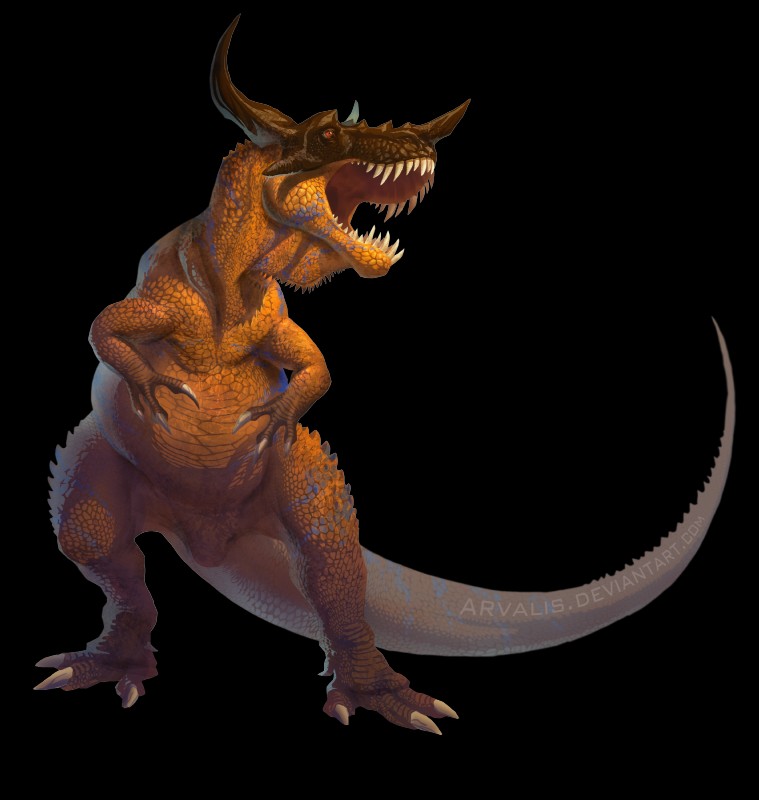 brown_body brown_scales claws feral open_mouth orange_body orange_scales scales sharp_teeth simple_background solo standing teeth transparent_background arvalis bandai_namco digimon digimon_(species) dinosaur greymon prehistoric_species reptile scalie 2014 absurd_res alpha_channel digital_media_(artwork) hi_res