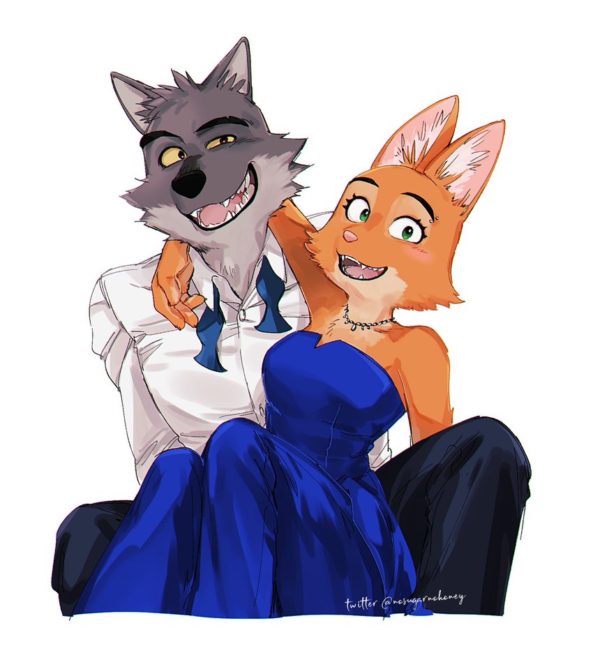 diane foxington and mr. wolf (the bad guys and etc) created by nosugarnohoney