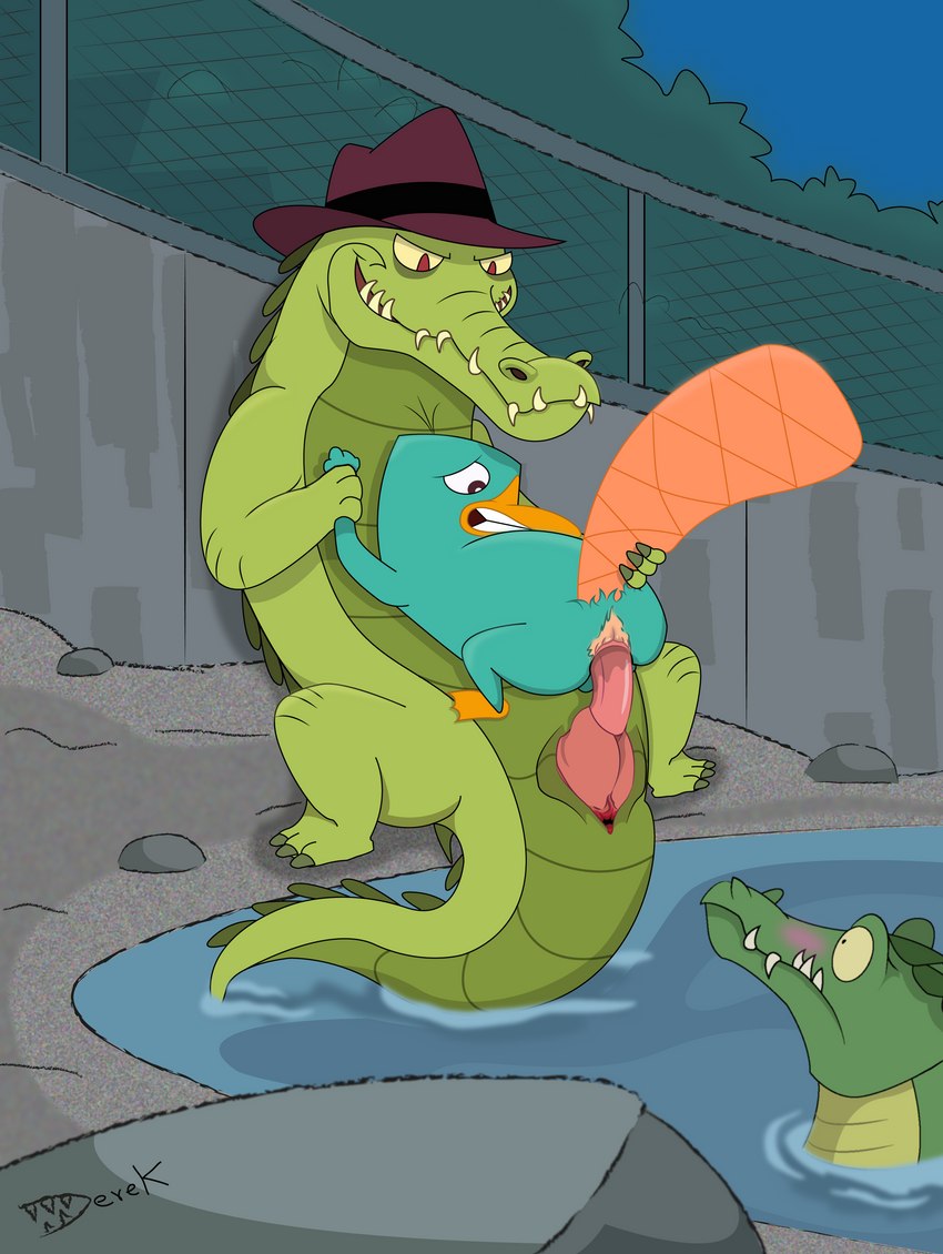 agent crocodile and perry the platypus (phineas and ferb and etc) created by derekdragon